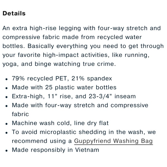 Girlfriend Collective Compressive High-Rise Legging size small in Plum - Picture 4 of 4